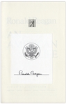 Ronald Reagan Signed Copy of His Autobiography ''An American Life'' -- From the Ronald Reagan Presidential Library